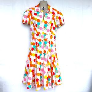 Bernie Dexter Derby Swing Dress in technicolor XL